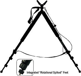 Опора для ружья Levellok BIPOD MP-134CA высотой 58-170 см 2 ноги.